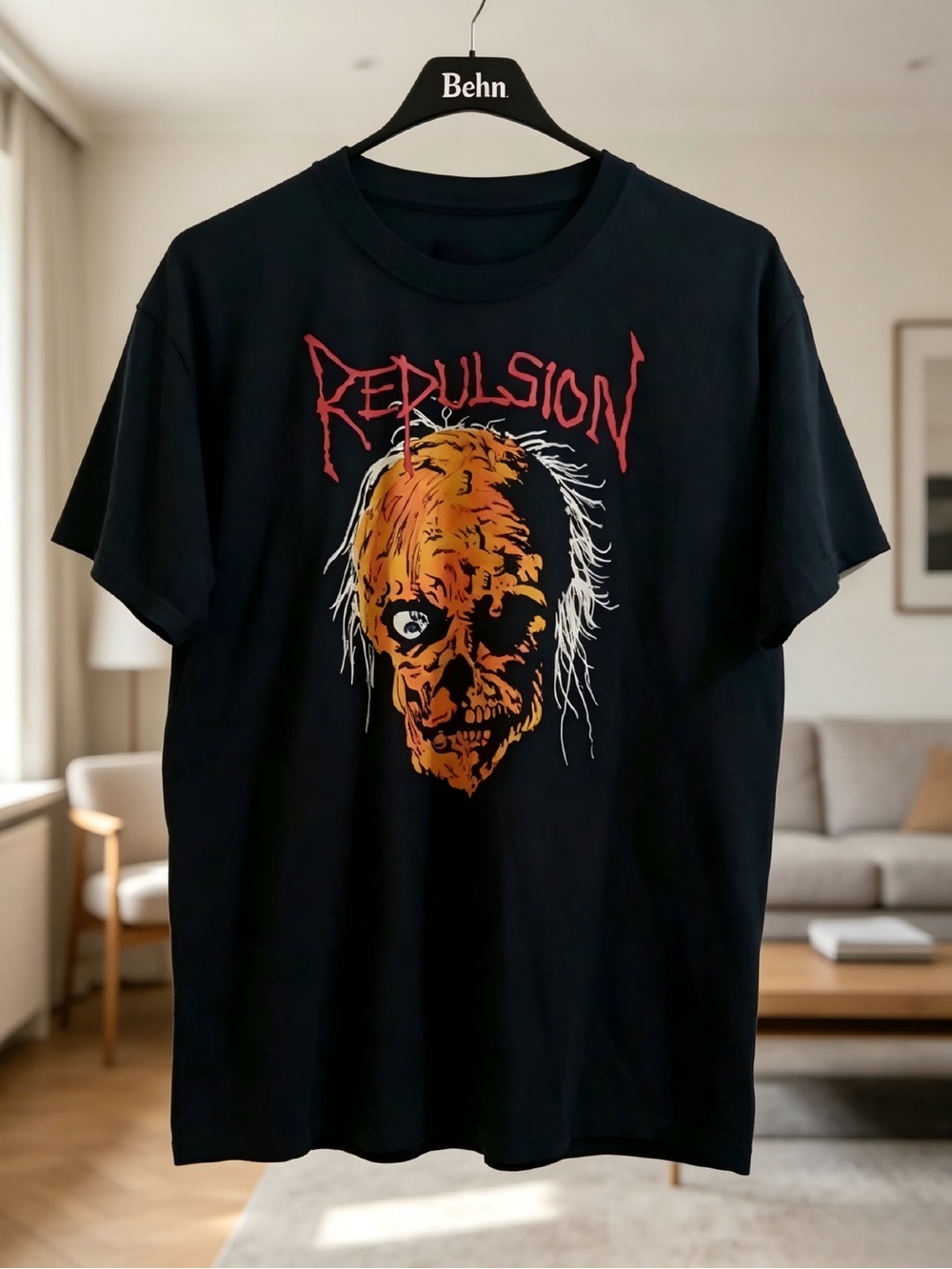 VTG Y2K Repulsion Horrified T-shirt Womens Mens T-shirt Unisex